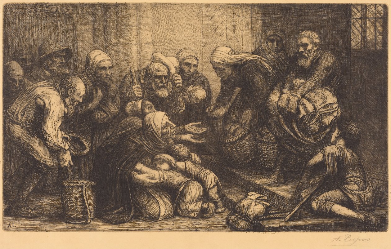 Beggars of Brussels (A bruges-i koldusok) alkotó: Alphonse Legros