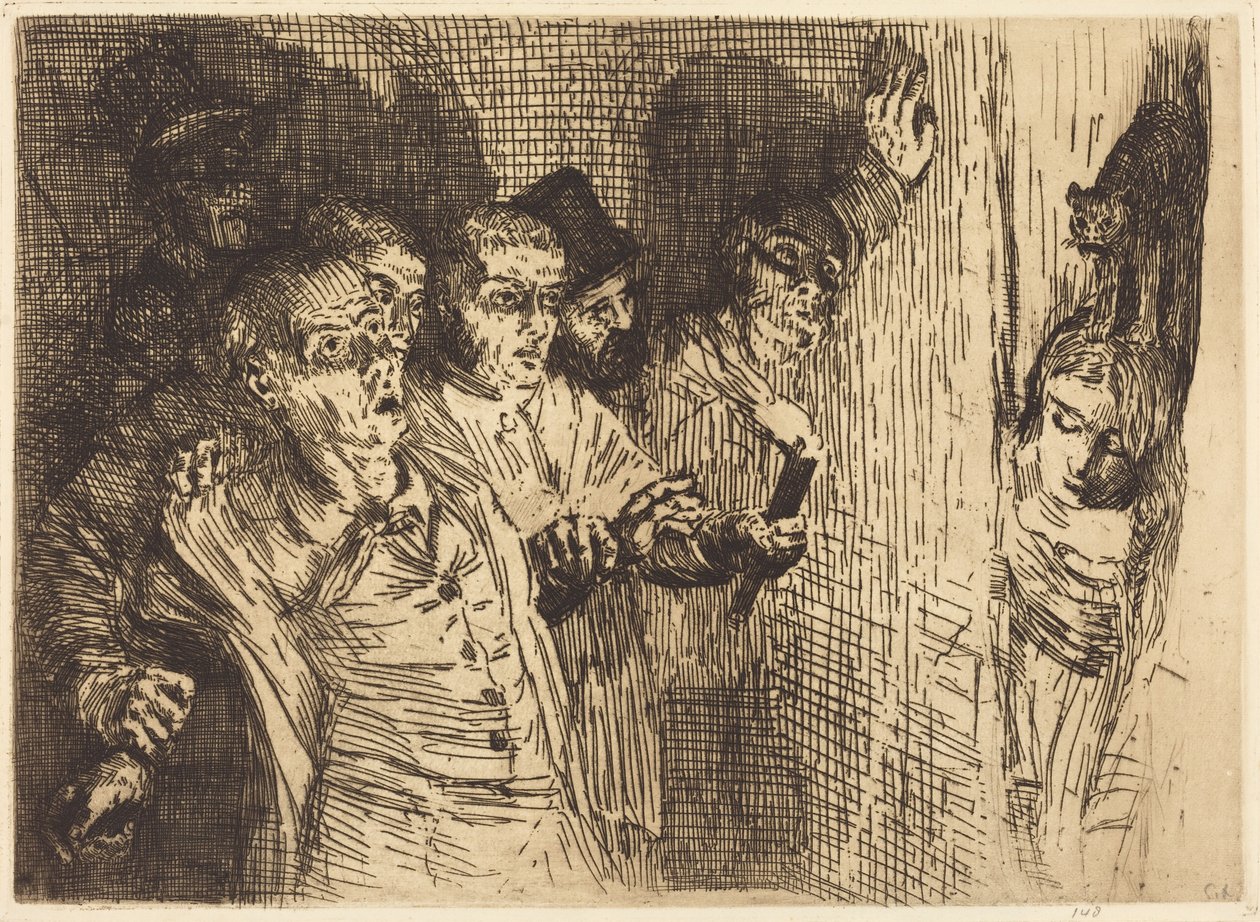 Black Cat (A fekete macska) alkotó: Alphonse Legros