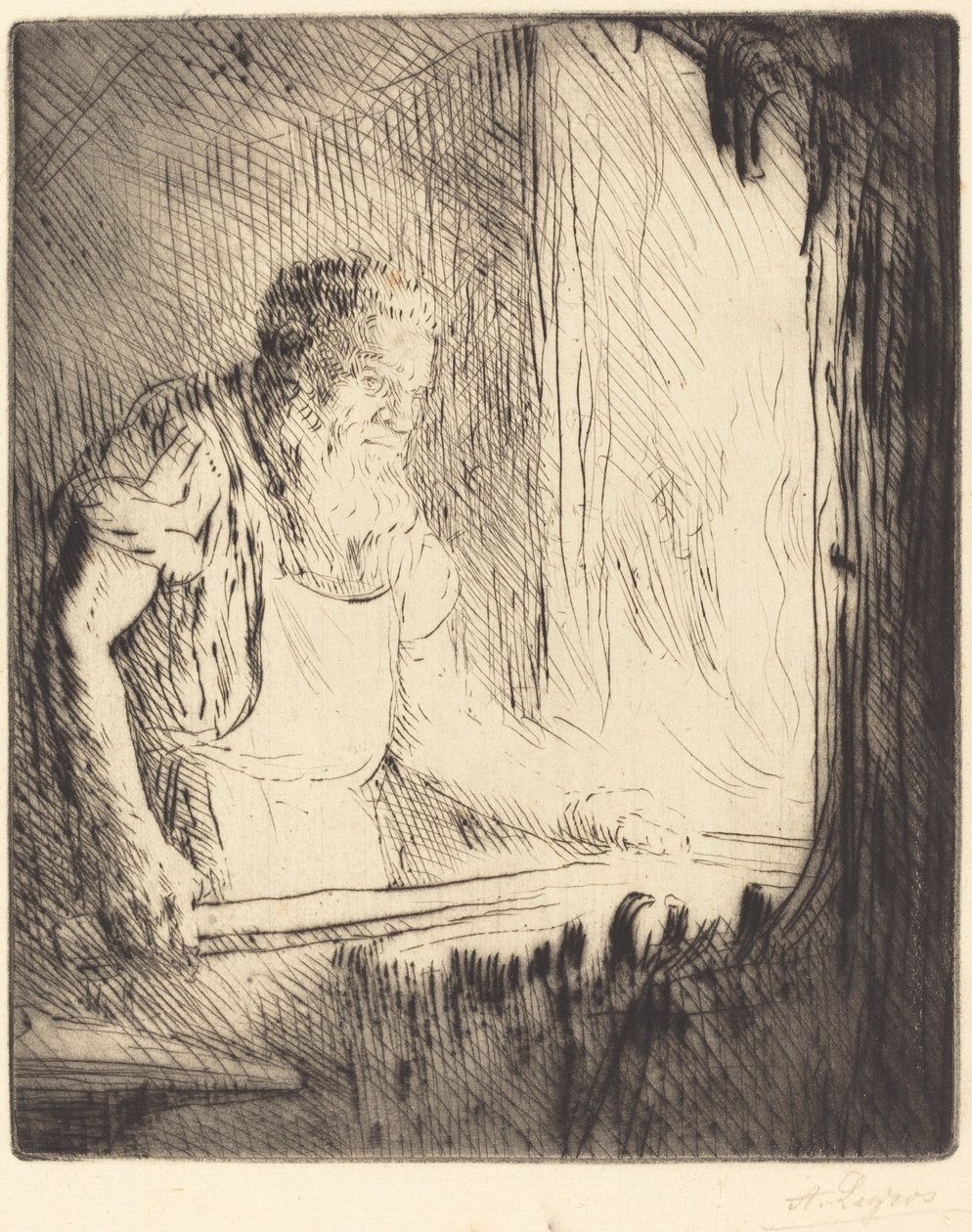 Kovács (Le forgeron) alkotó: Alphonse Legros