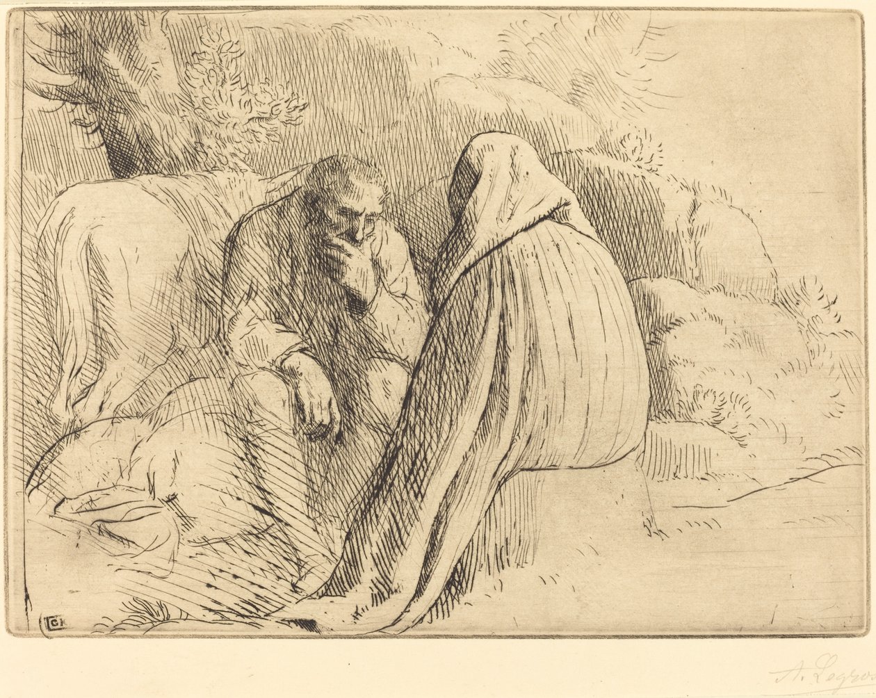 Bohém tábor alkotó: Alphonse Legros