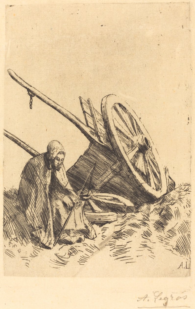 Törött kocsi A törött kocsi. alkotó: Alphonse Legros