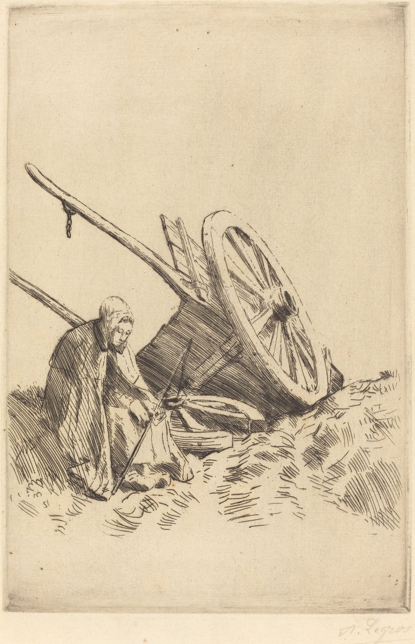 Törött kocsi A törött kocsi. alkotó: Alphonse Legros