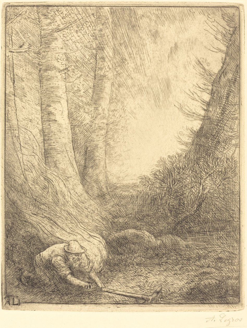 A füvek égetése alkotó: Alphonse Legros