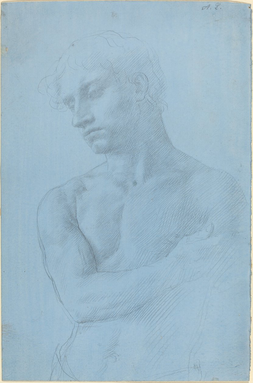 Meztelen férfi mellszobra alkotó: Alphonse Legros