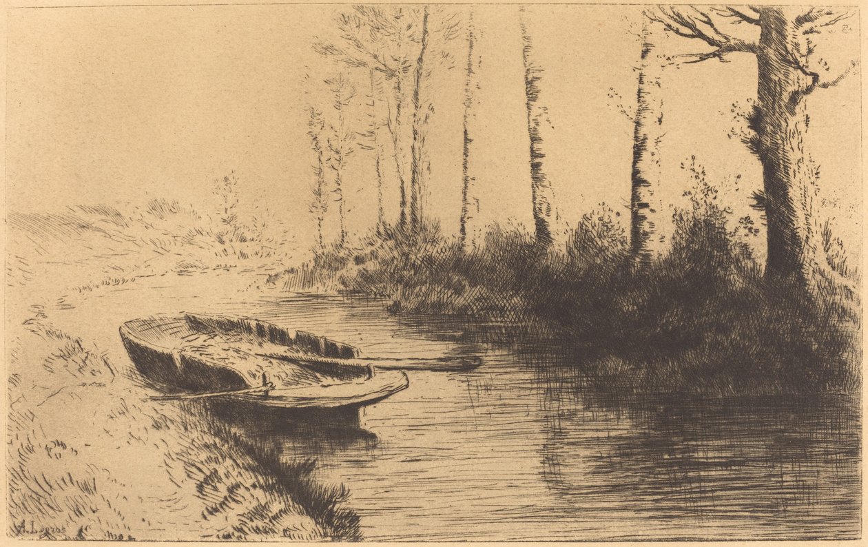 A Morning Light által látott csatorna alkotó: Alphonse Legros