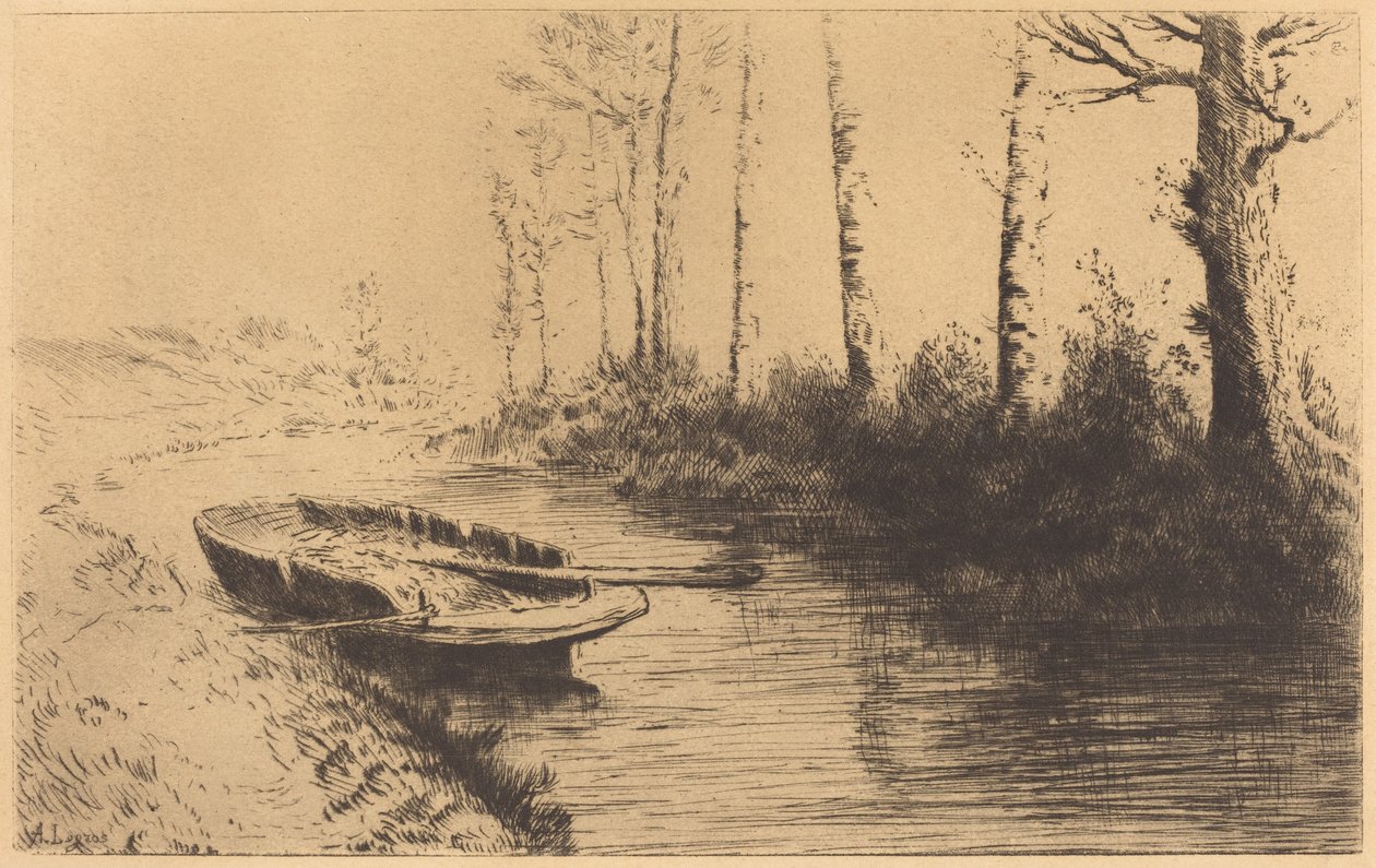 A csatorna reggeli fényben (A csatorna: reggeli hangulat) alkotó: Alphonse Legros
