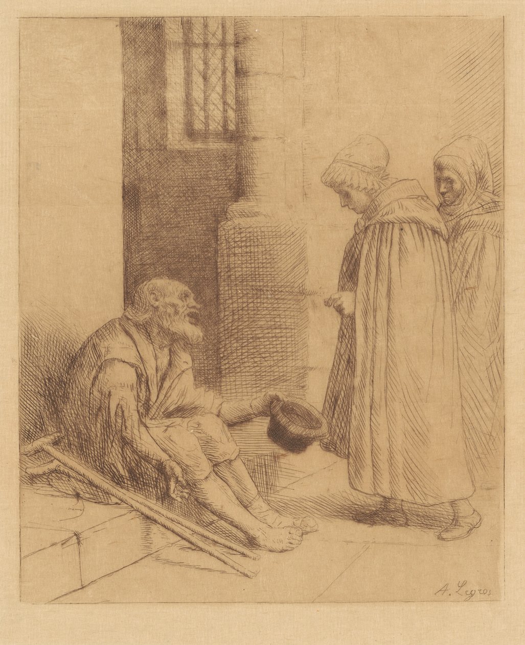 Charity (A jótékonyság) alkotó: Alphonse Legros