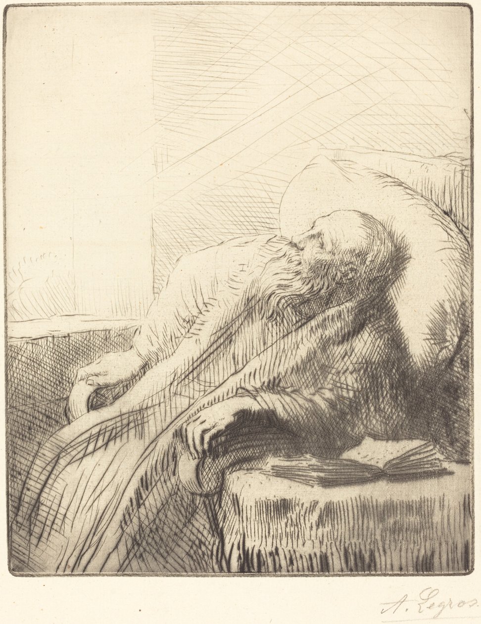 Lábadozó (Le convalescent) alkotó: Alphonse Legros