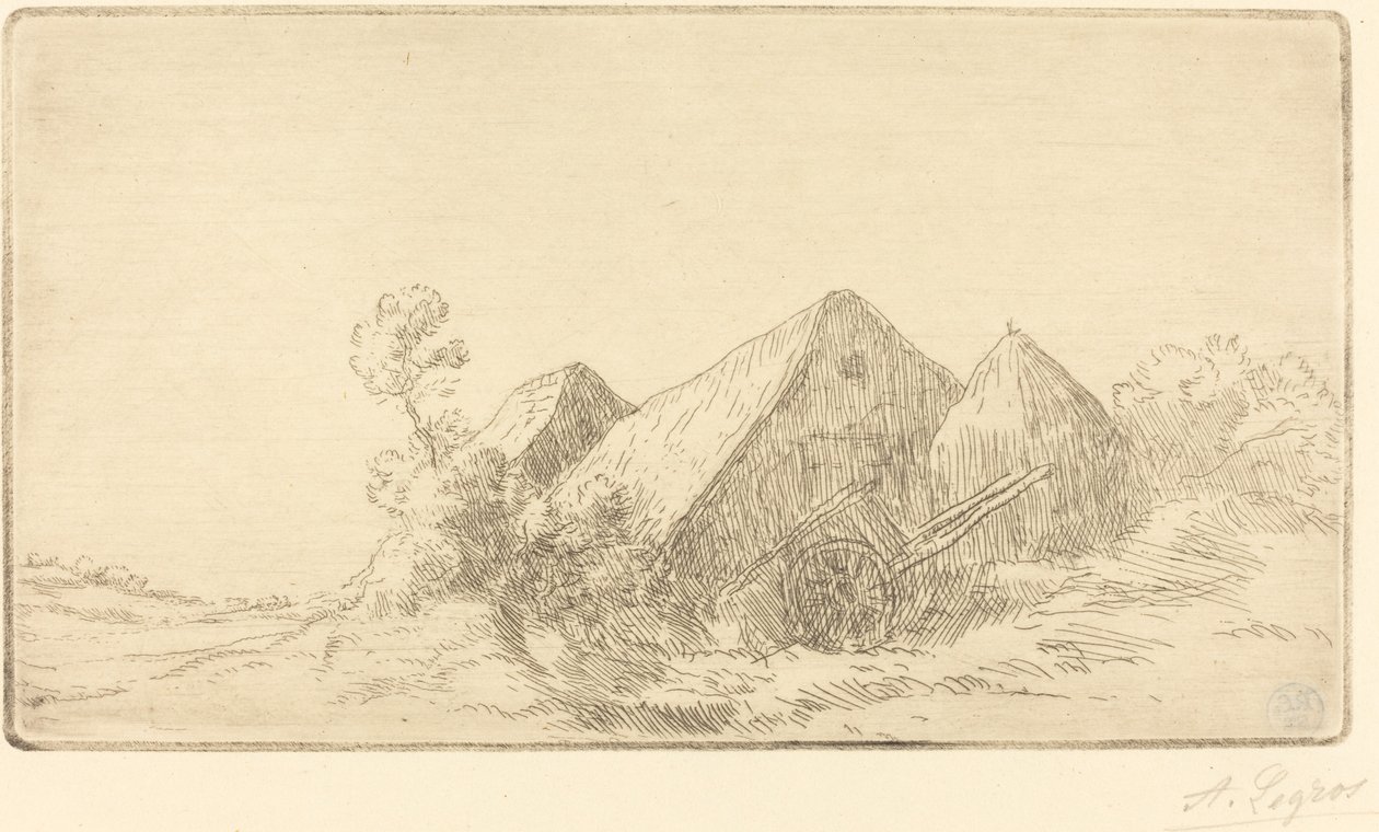 Házikó szekérrel alkotó: Alphonse Legros