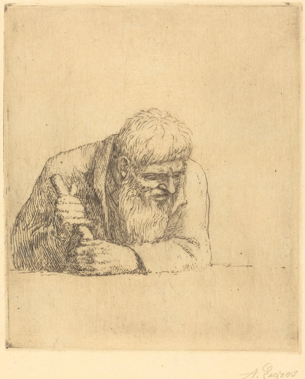 Kíváncsi ember Egy kíváncsi ember. alkotó: Alphonse Legros