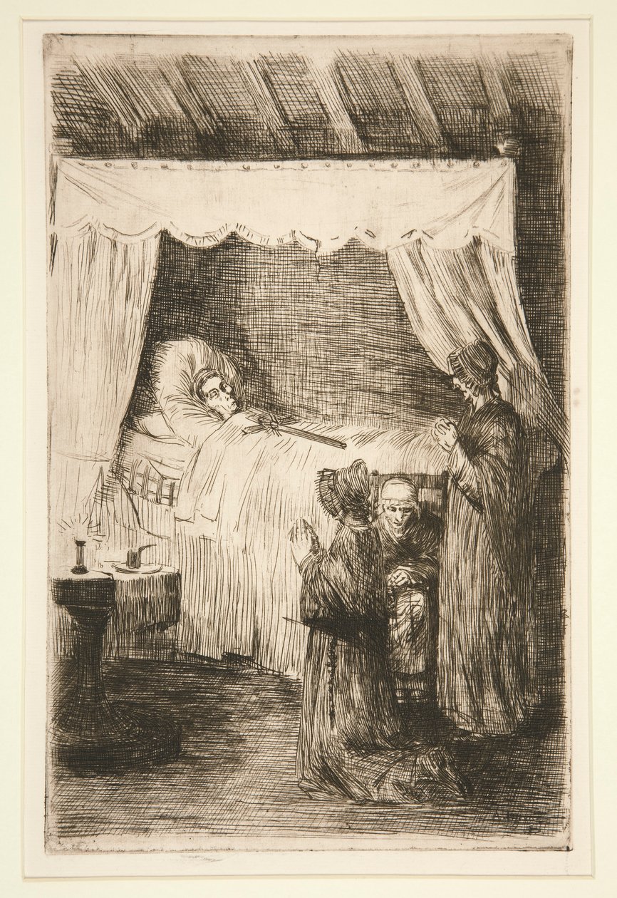 Death Watch (The Old Mortuary) alkotó: Alphonse Legros