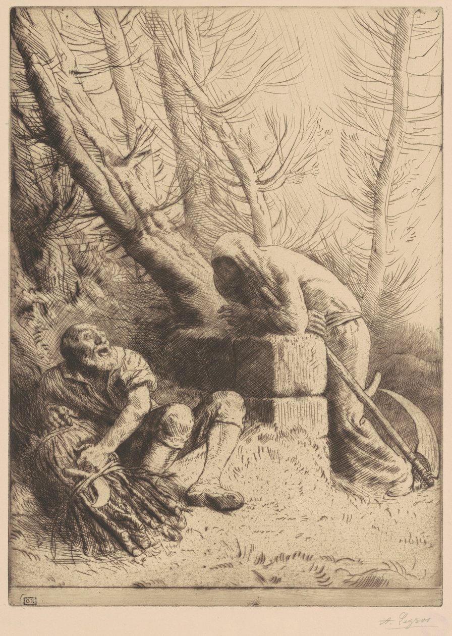 A halál és a favágó, 4. tábla alkotó: Alphonse Legros