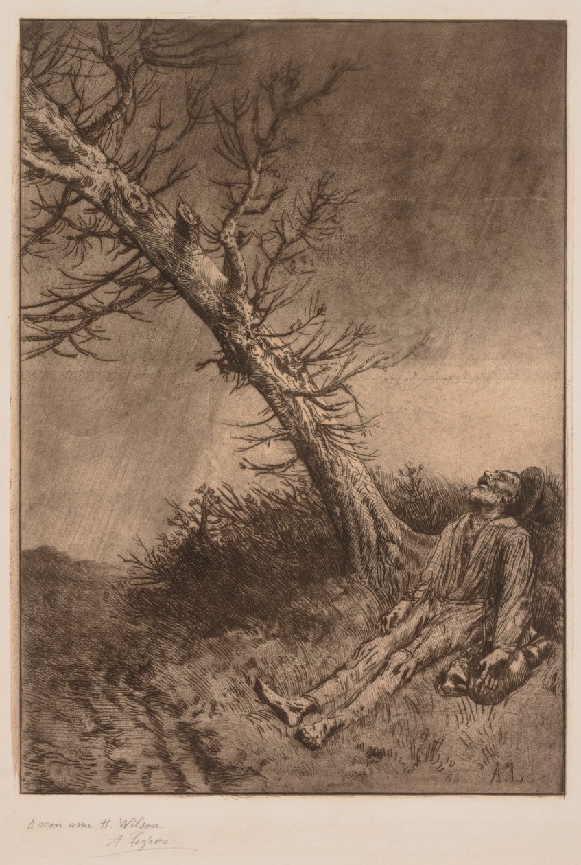 Egy vagabond halála alkotó: Alphonse Legros