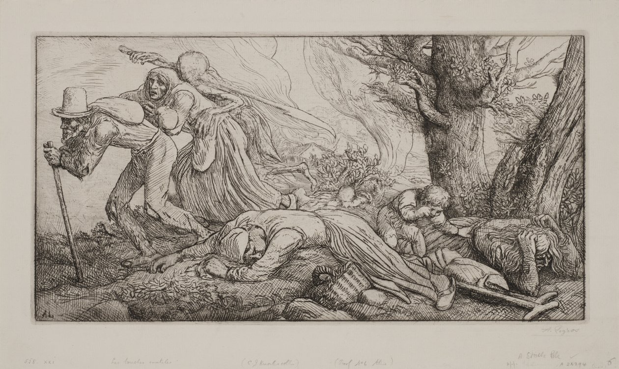 A halál diadala: A haszontalan szájak alkotó: Alphonse Legros