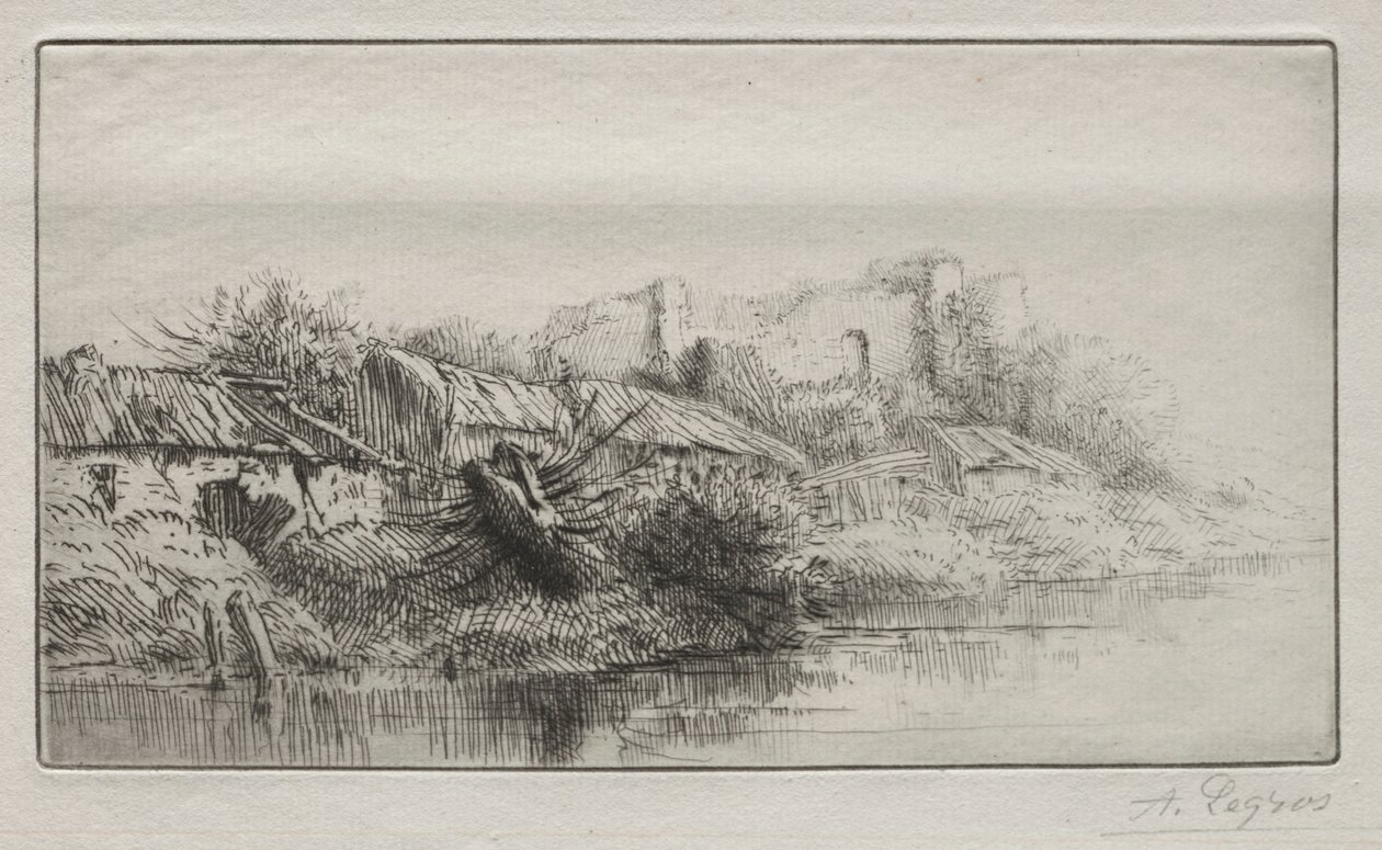 Kihalt falu. alkotó: Alphonse Legros