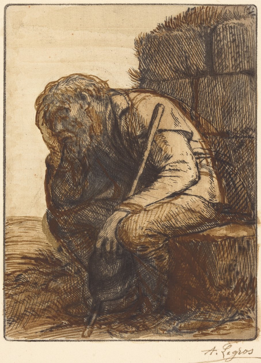 A kétségbeesett férfi (Le désespéré) alkotó: Alphonse Legros