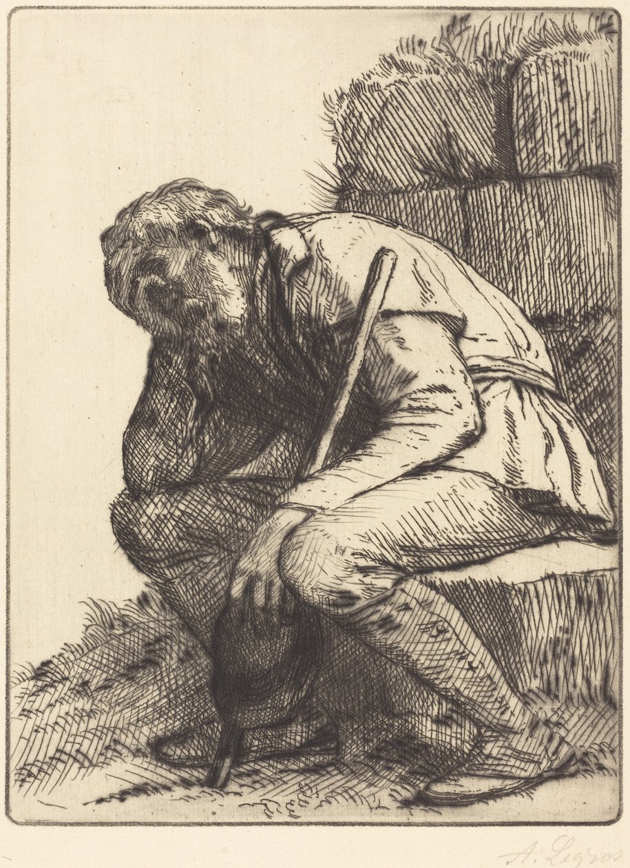 Kétségbeesett férfi alkotó: Alphonse Legros