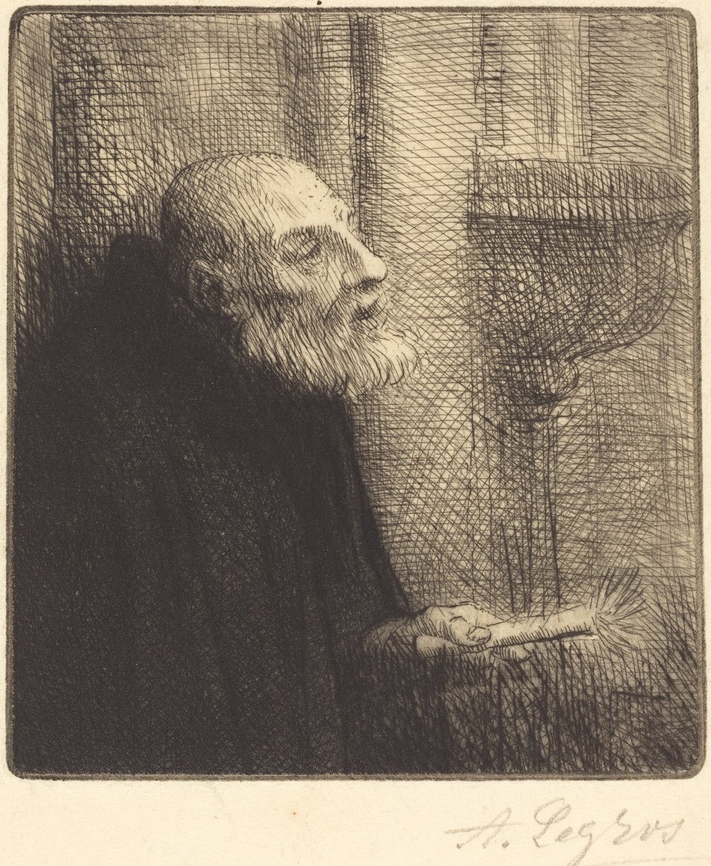 A szenteltvíz terjesztője A jótékony vízadó. alkotó: Alphonse Legros