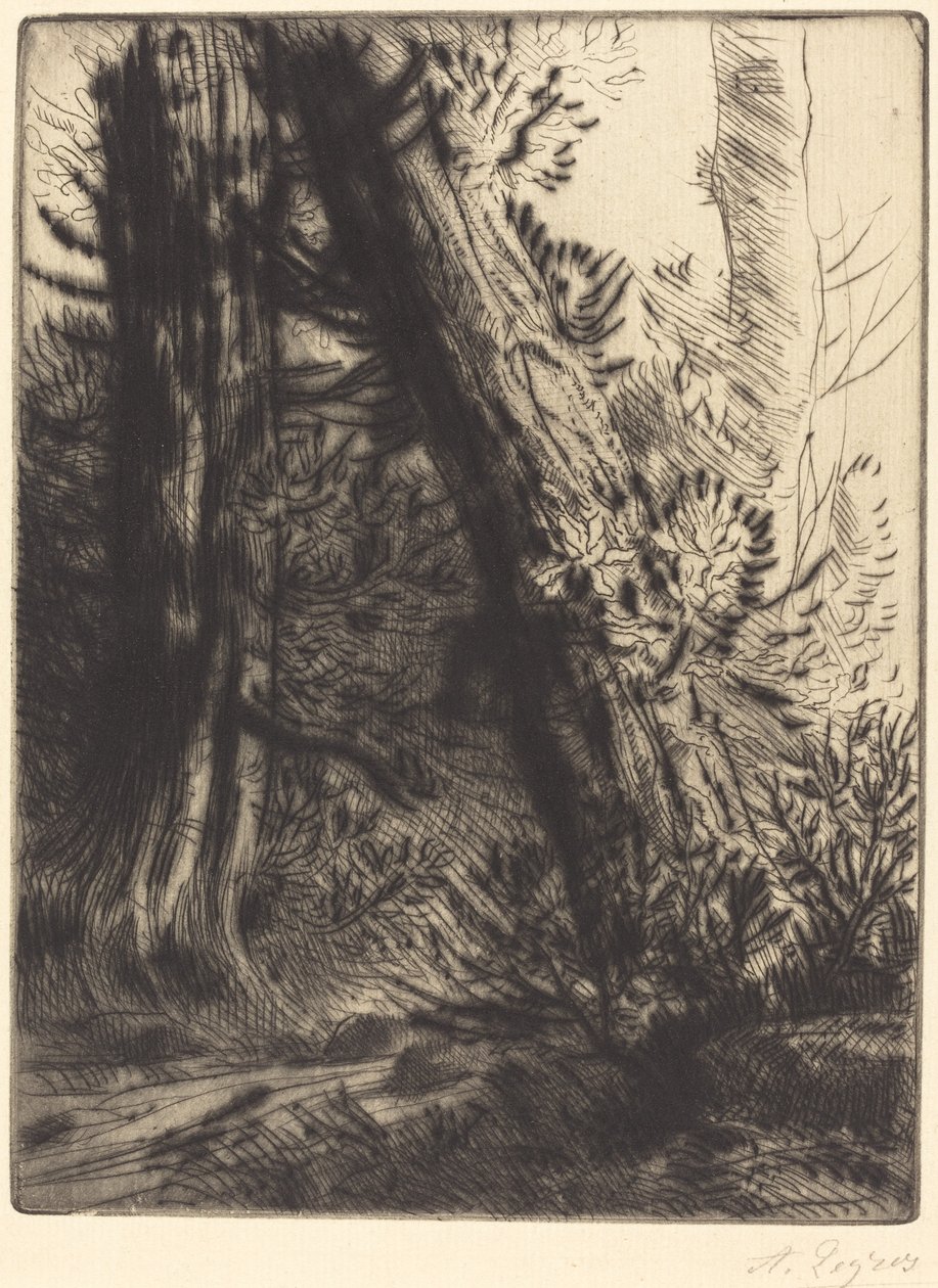 Bord de ruisseau patak széle. alkotó: Alphonse Legros