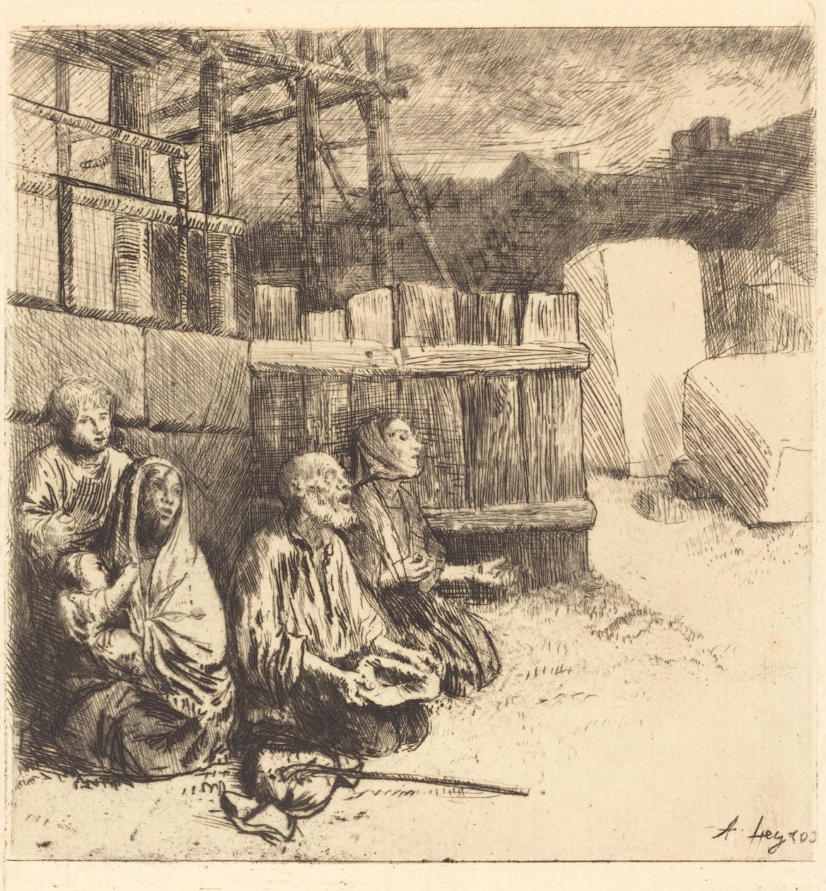 Angol koldusok Angol koldusok, 1875. alkotó: Alphonse Legros