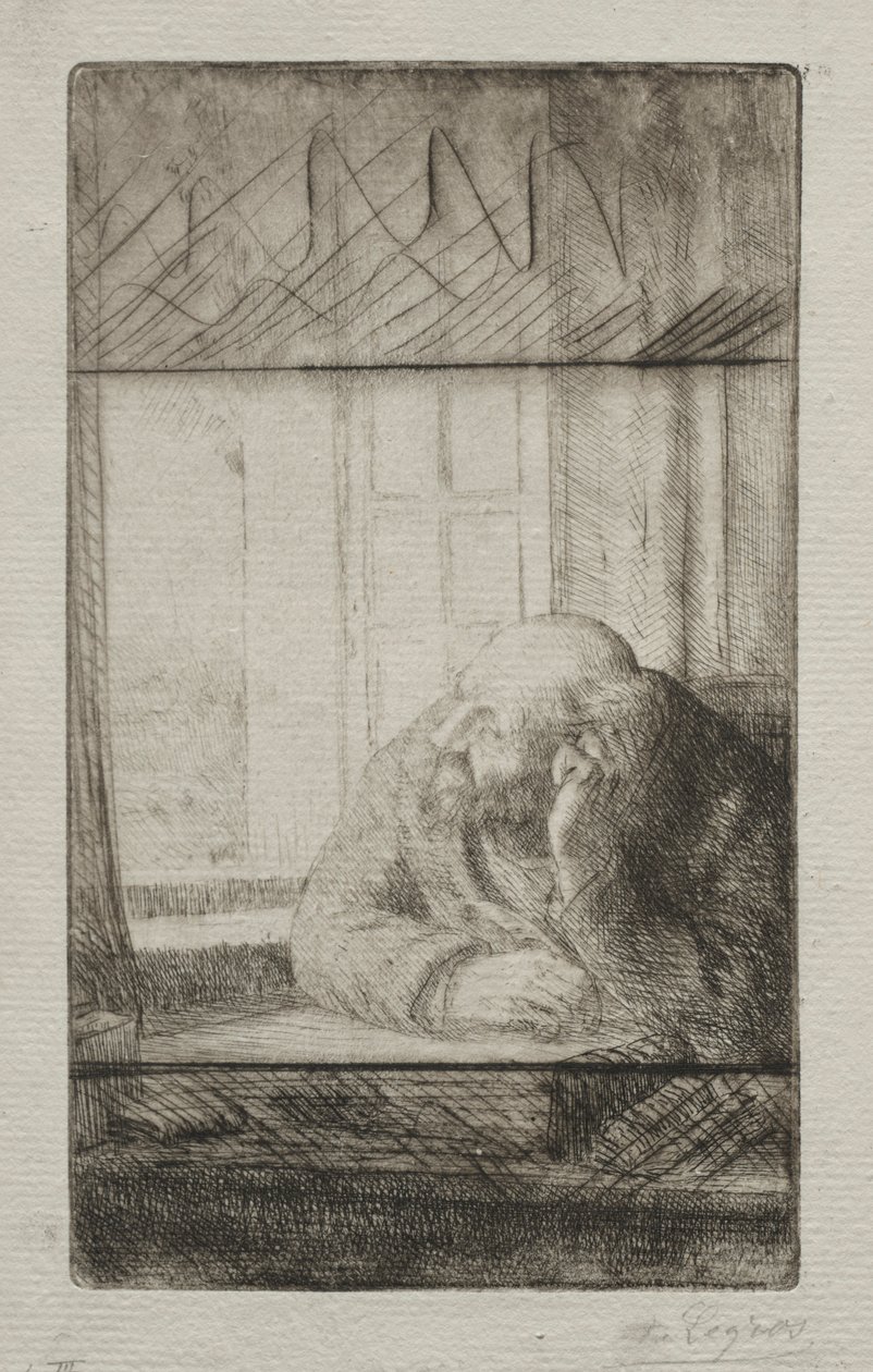 Este az ablakban. alkotó: Alphonse Legros