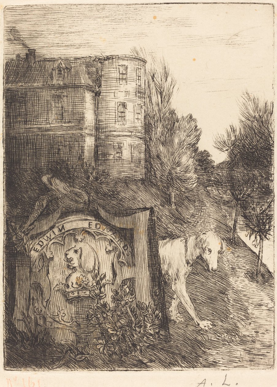 Ex-Libris Edwin Edwards. alkotó: Alphonse Legros