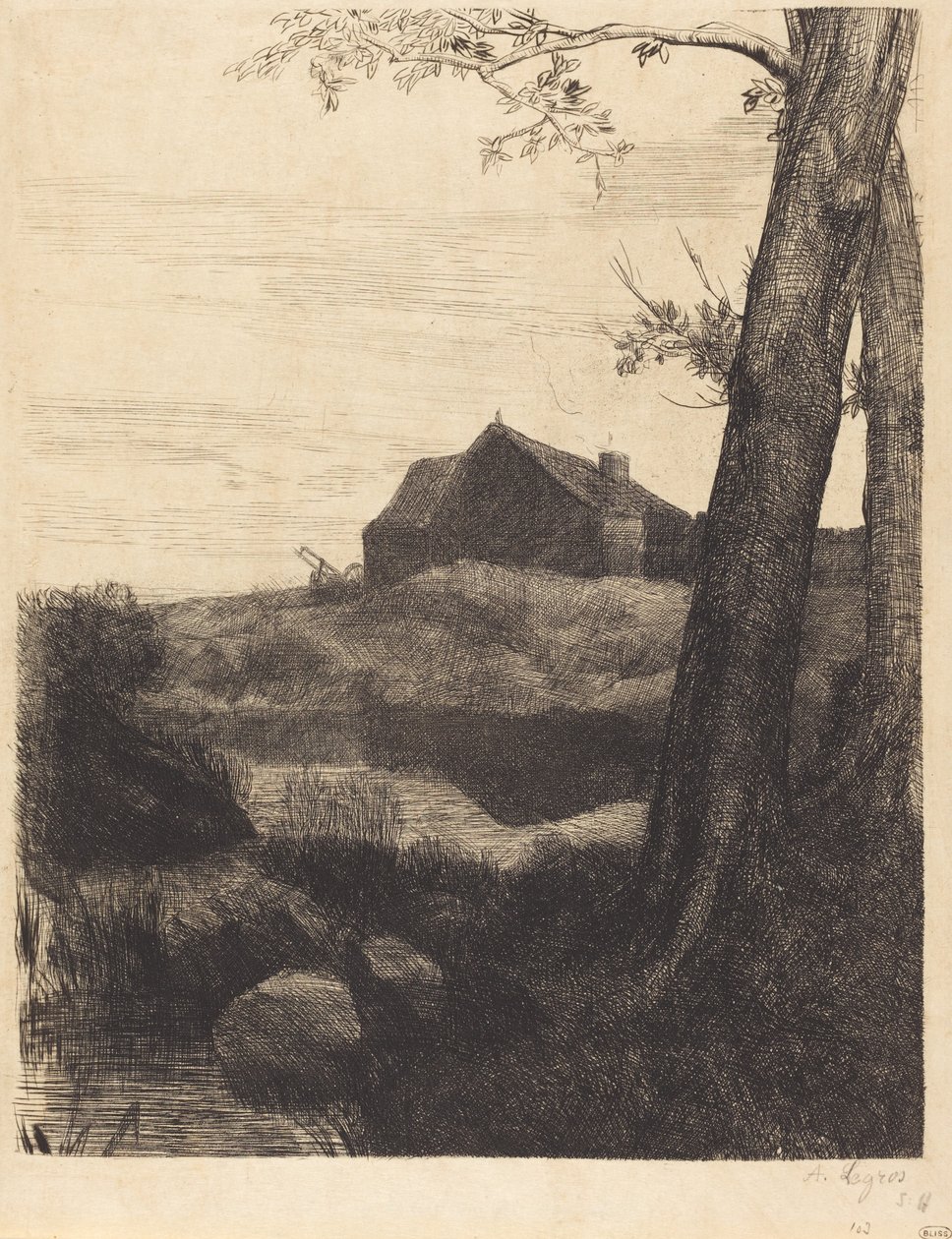 Farm nagy fával alkotó: Alphonse Legros