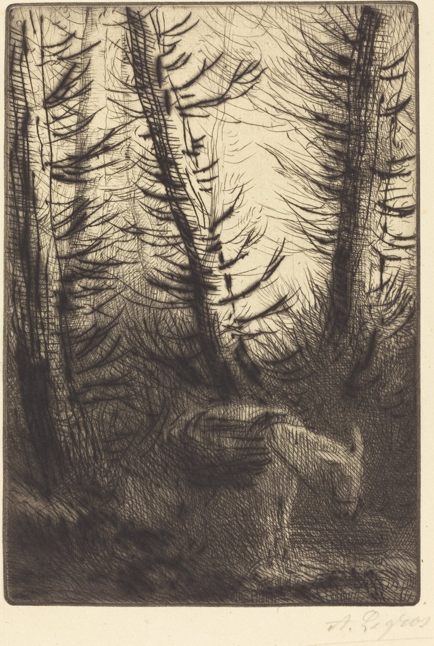 Farmer és szamara alkotó: Alphonse Legros
