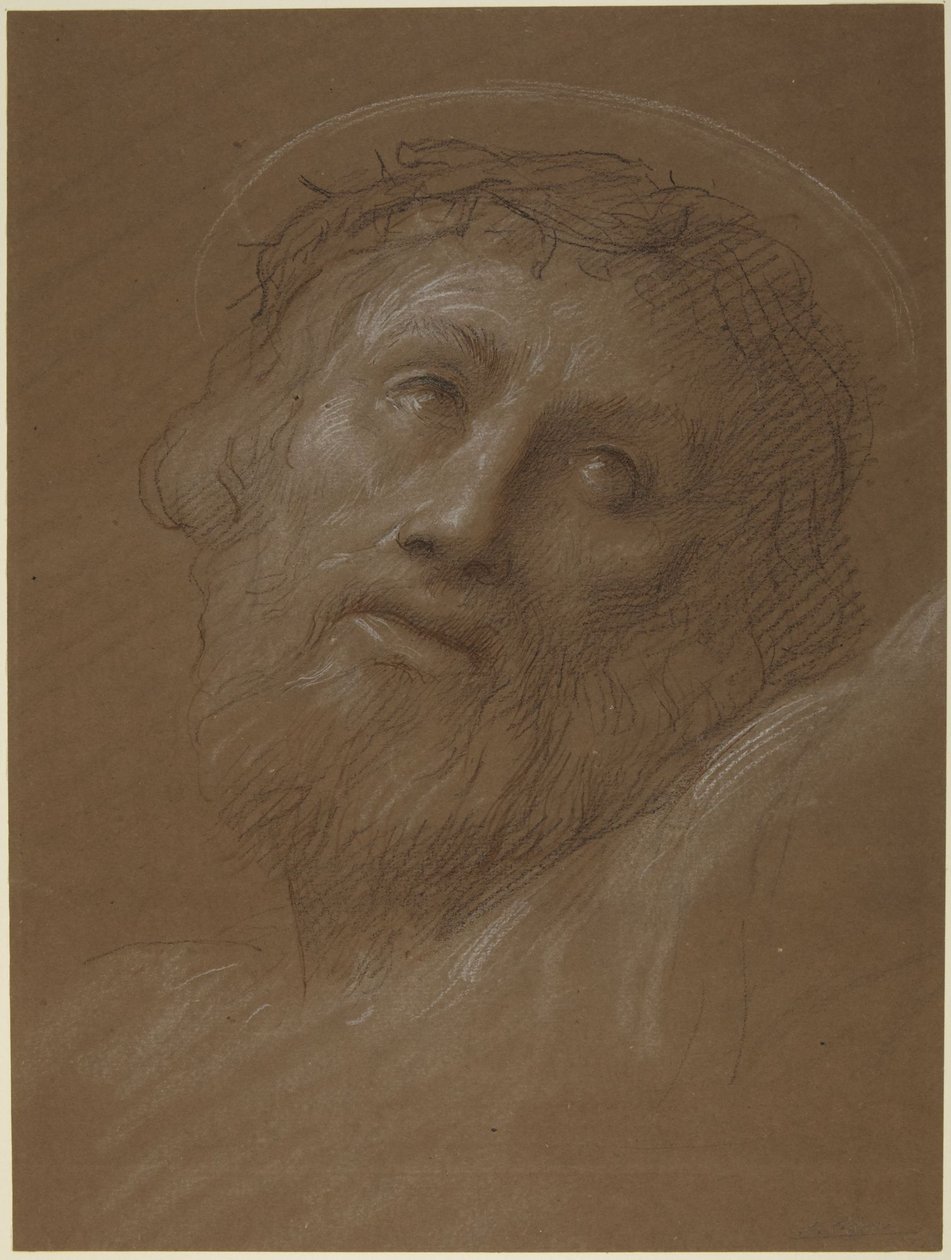 Töviskoronás Krisztus-fej alkotó: Alphonse Legros