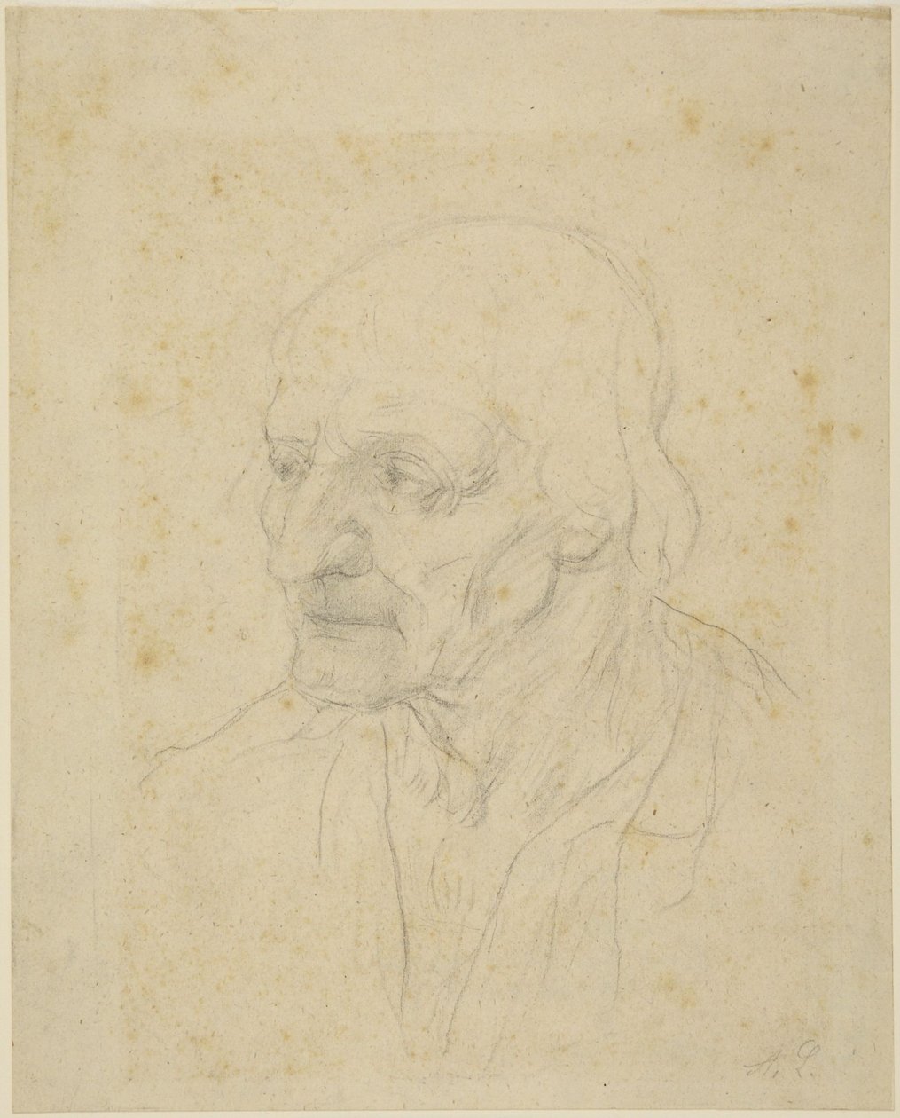 Az öregember feje alkotó: Alphonse Legros