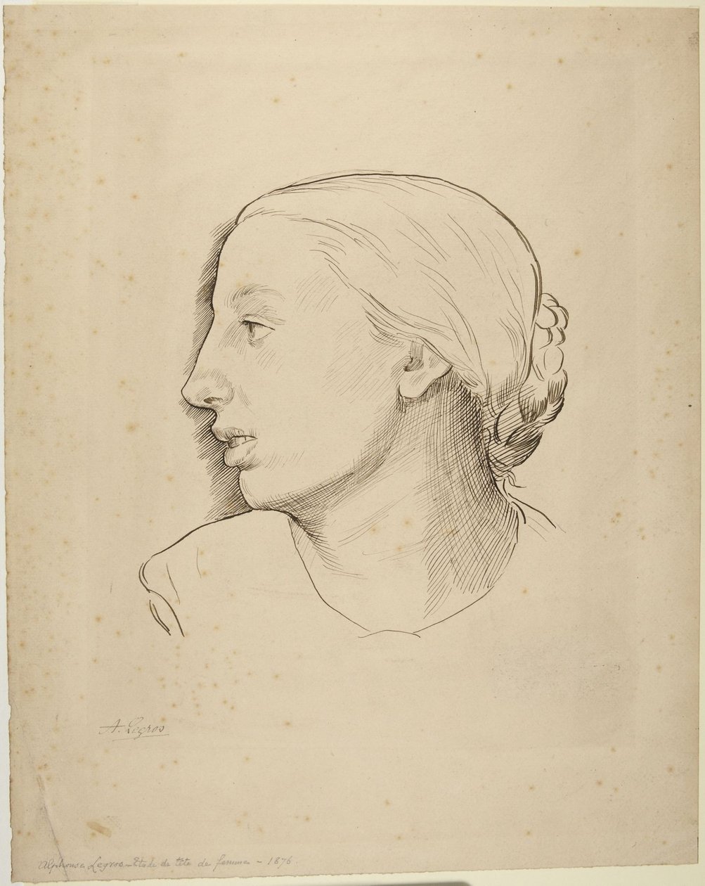 Női fej alkotó: Alphonse Legros
