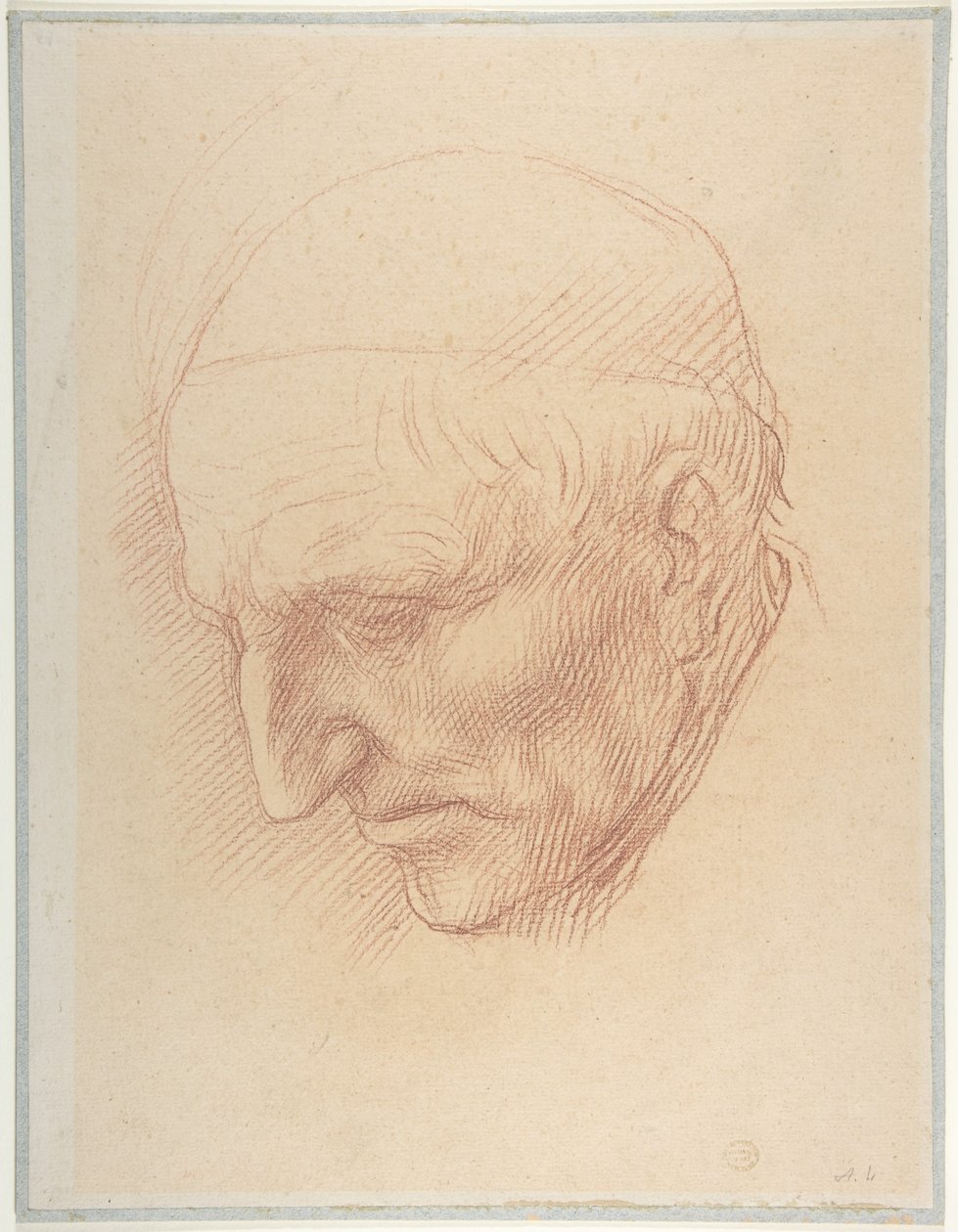 Egy beadle feje alkotó: Alphonse Legros