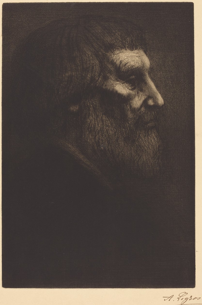 Egy koldus feje (Tête de mendiant) alkotó: Alphonse Legros
