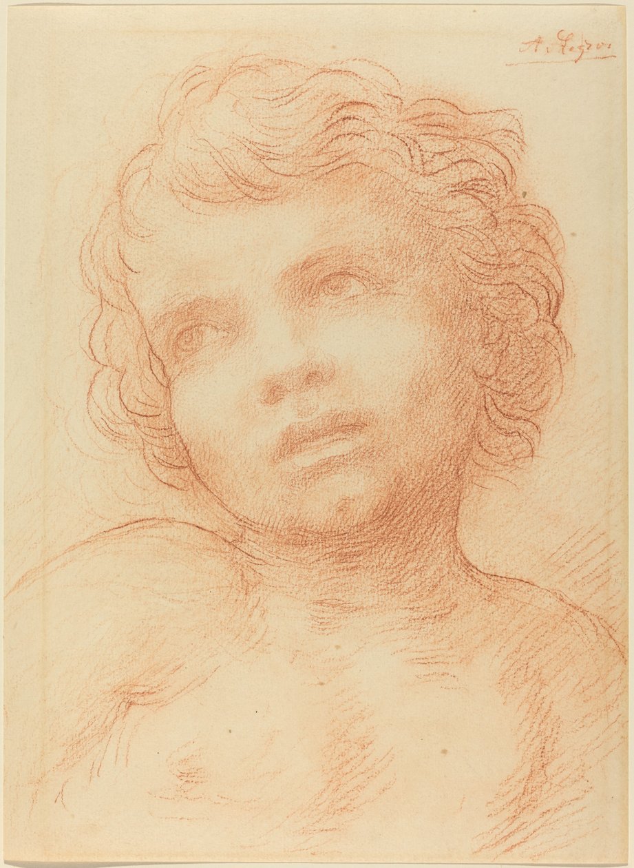 Egy gyermek feje alkotó: Alphonse Legros
