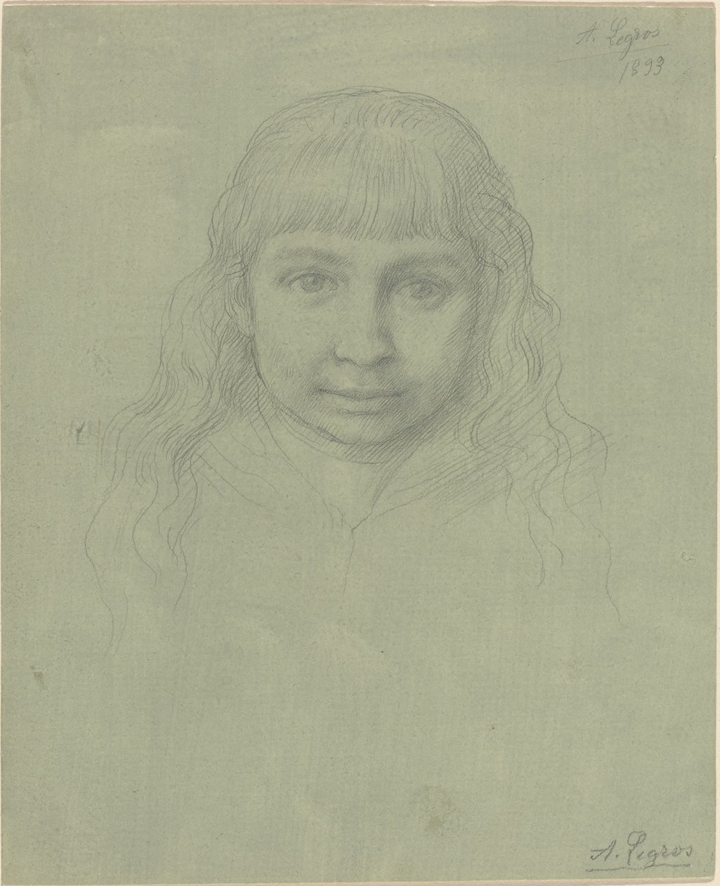 Egy gyermek feje alkotó: Alphonse Legros