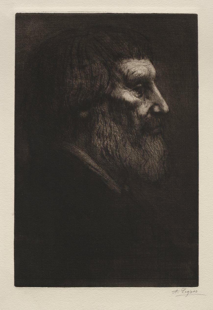 Egy ember feje alkotó: Alphonse Legros