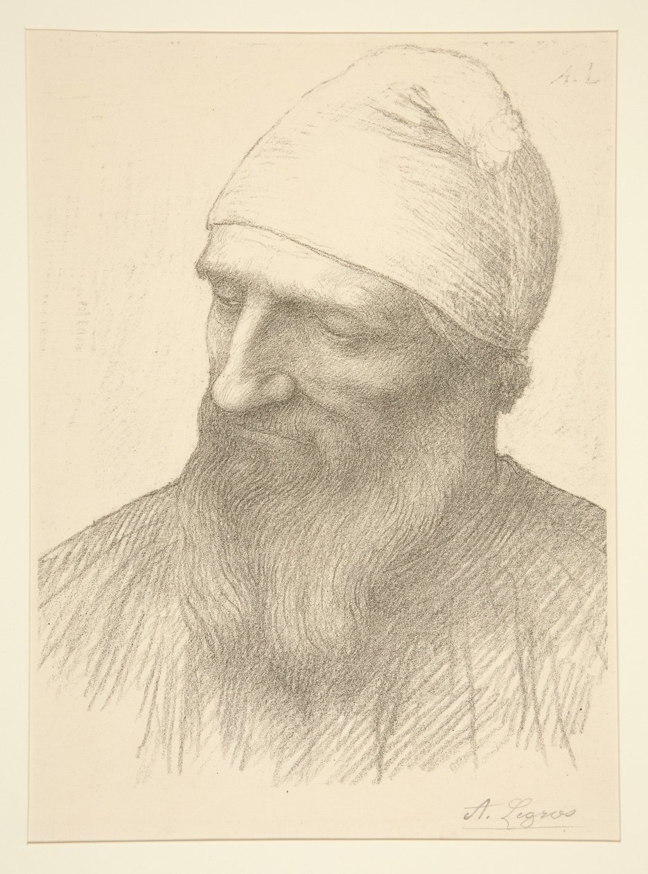 Egy férfi feje alkotó: Alphonse Legros