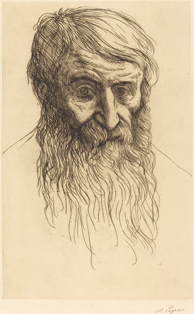 Tete de philosophe filozófus vezetője. alkotó: Alphonse Legros