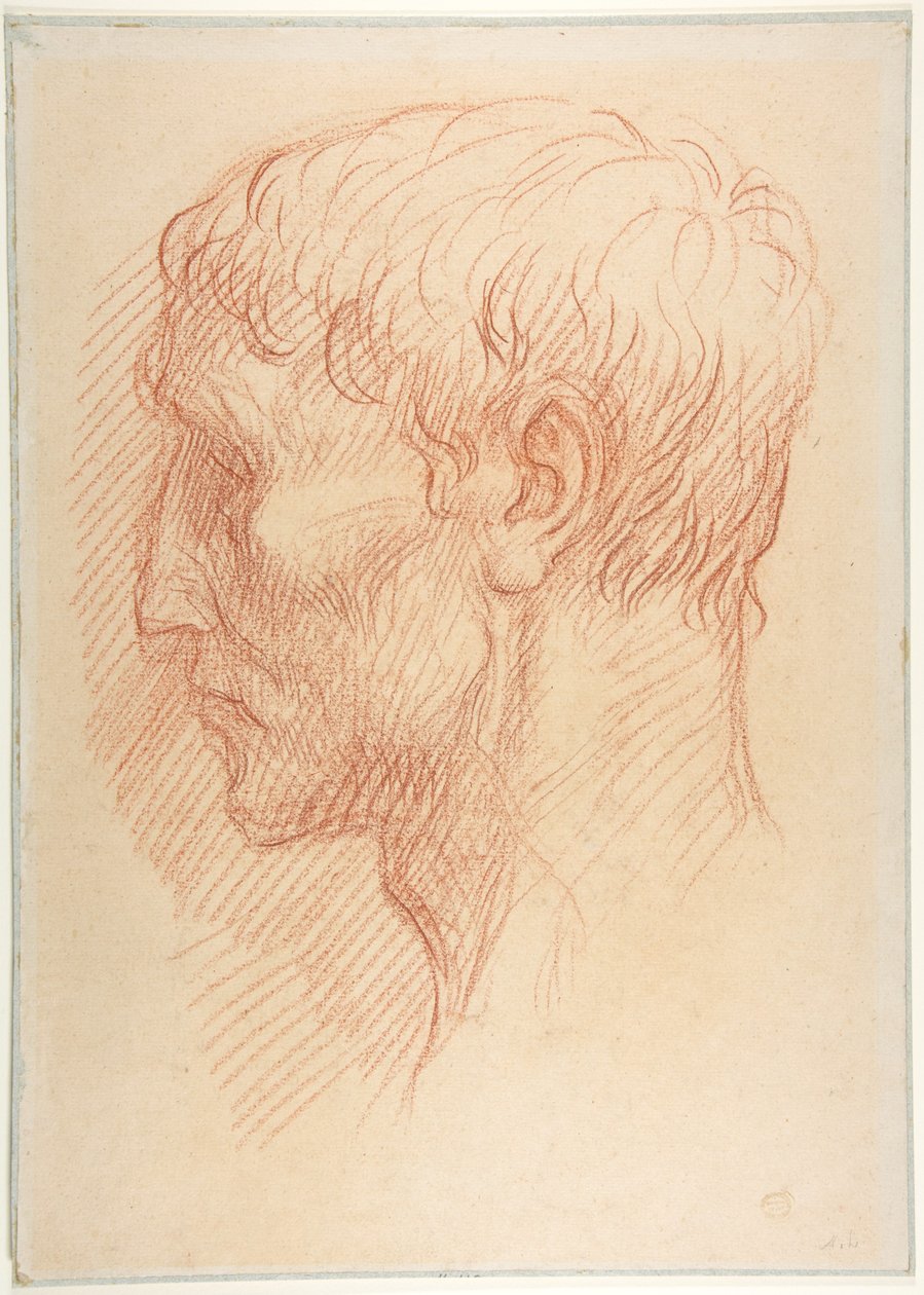 Egy kőbányász feje alkotó: Alphonse Legros
