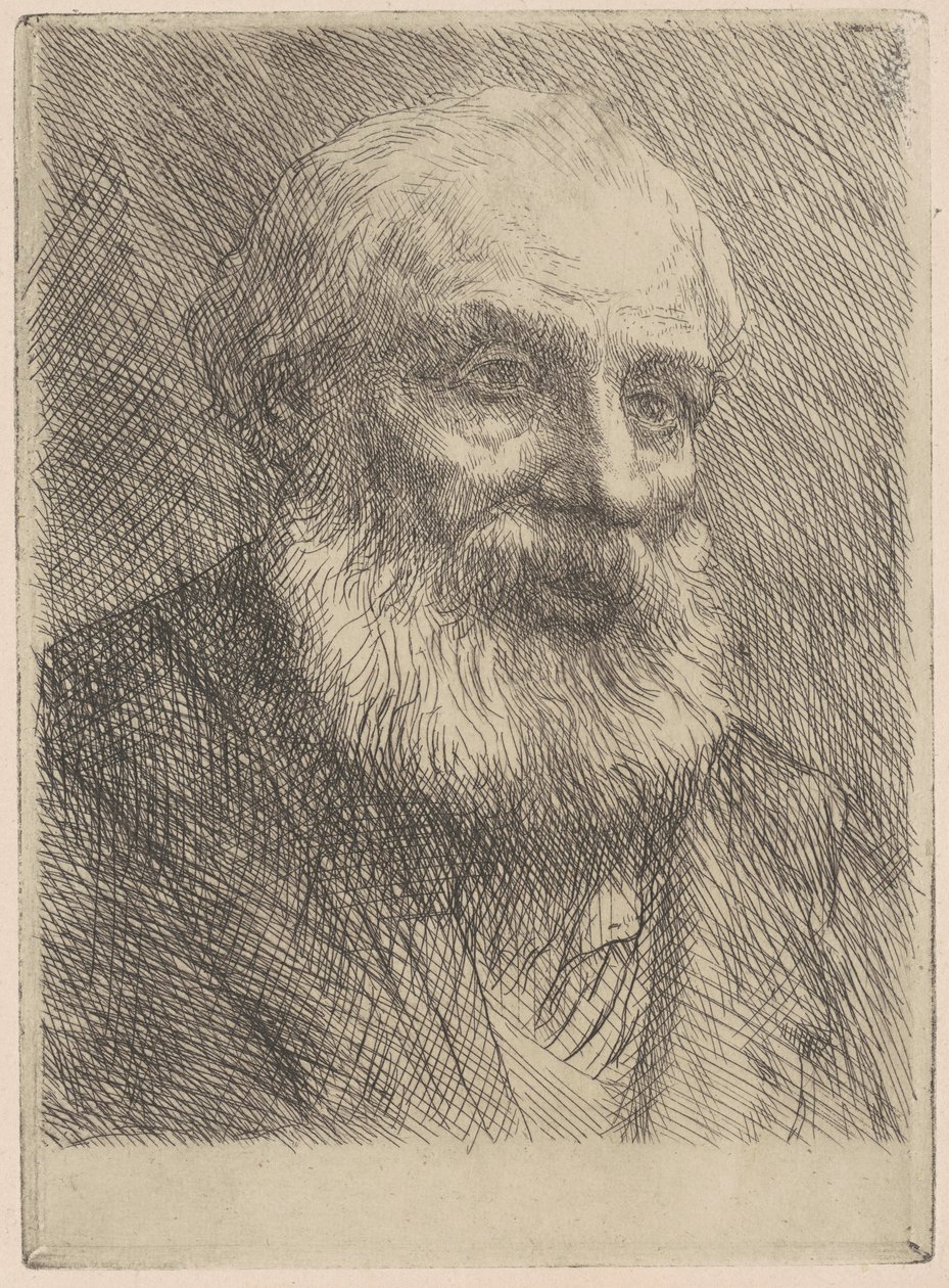 Egy öregember feje alkotó: Alphonse Legros