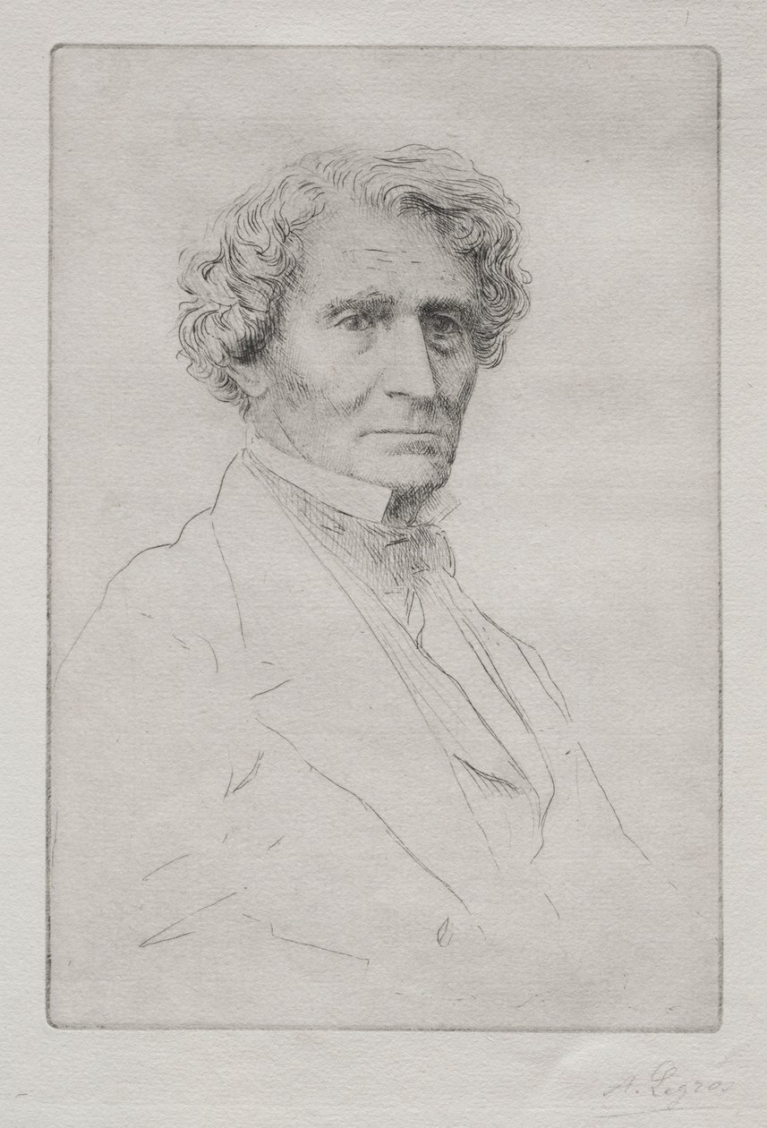 Hector Berlioz. alkotó: Alphonse Legros