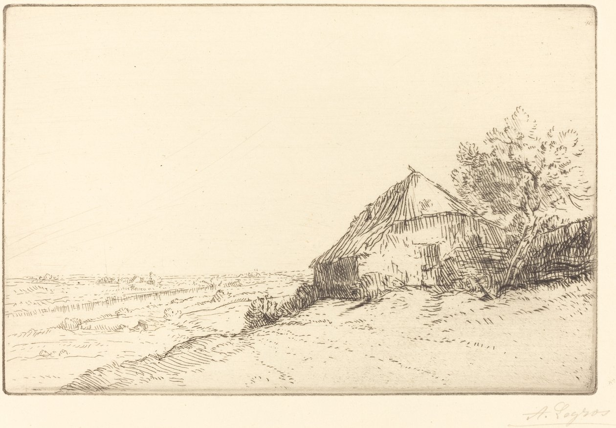 Hovel a domboldalon (Masure sur la colline) alkotó: Alphonse Legros