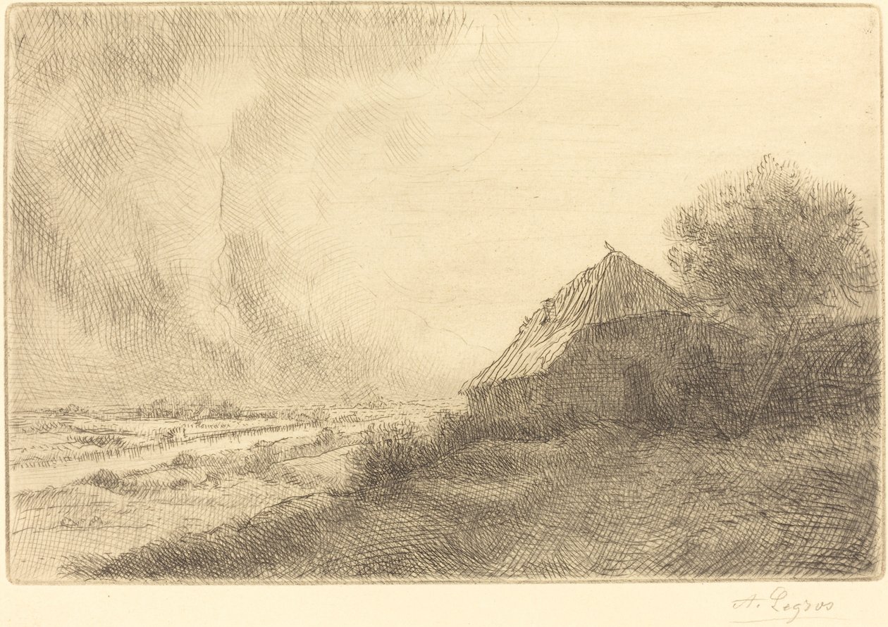 Hovel a domboldalon (Masure sur la colline) alkotó: Alphonse Legros