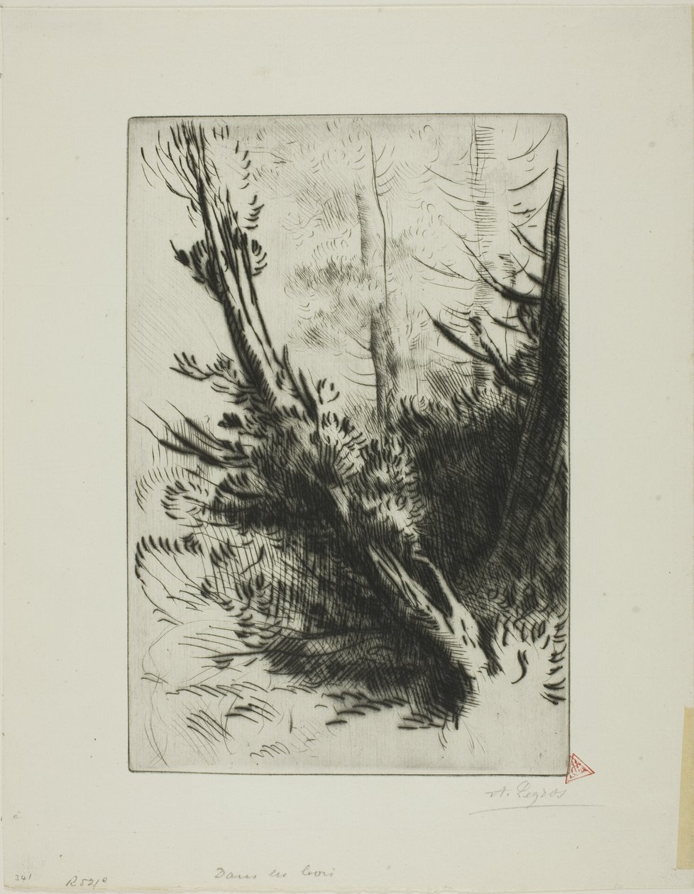 Egy erdőben alkotó: Alphonse Legros