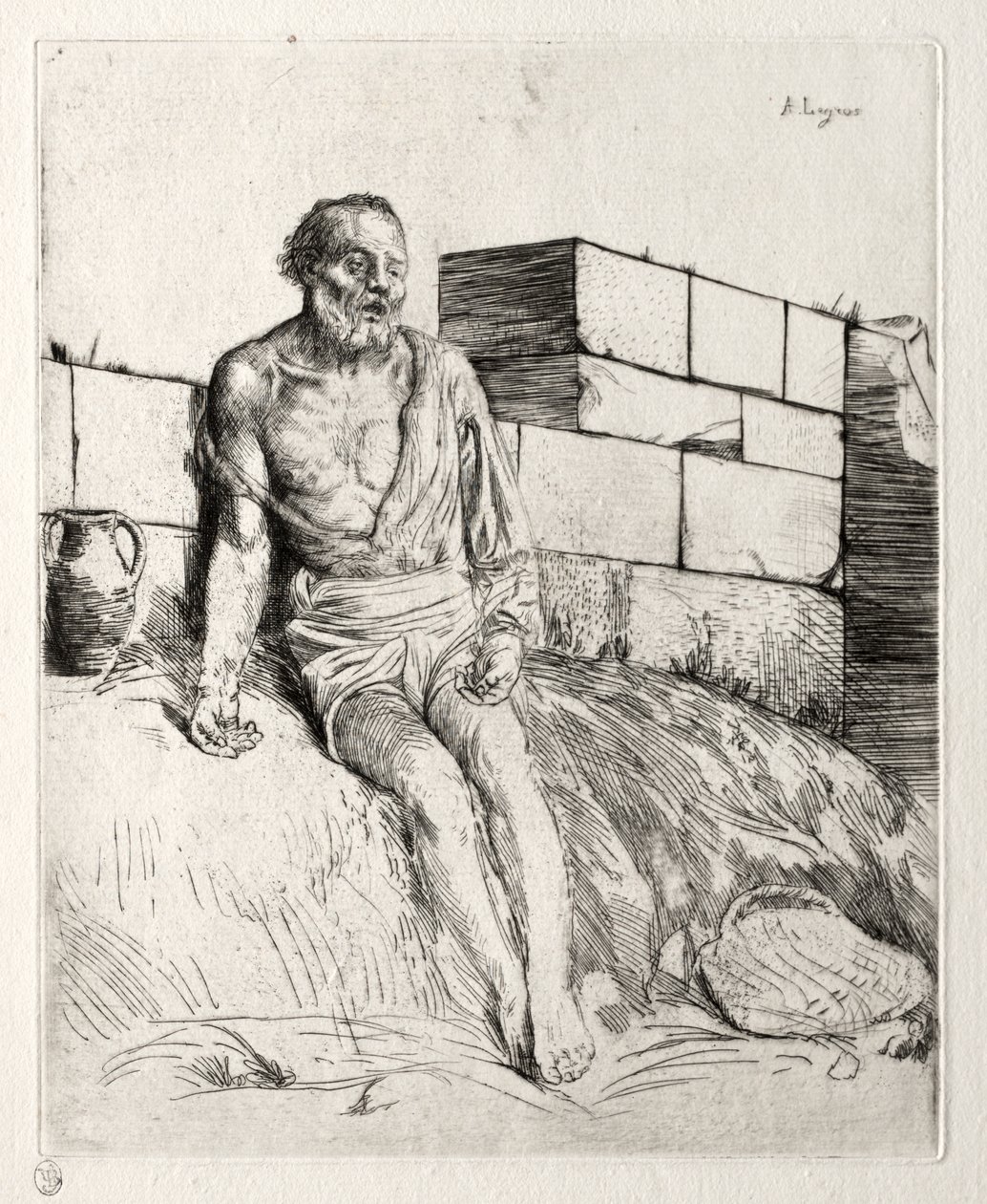 Állás (első tábla) alkotó: Alphonse Legros