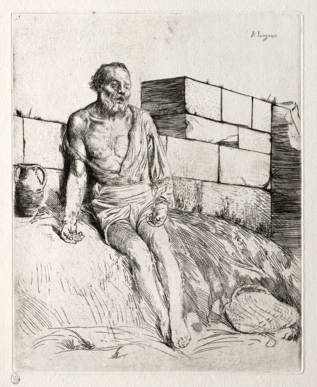Munka első tányérja. alkotó: Alphonse Legros