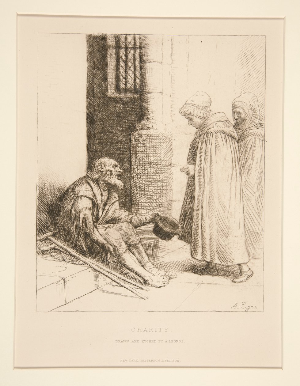 La Charite (jótékonysági szervezet) alkotó: Alphonse Legros