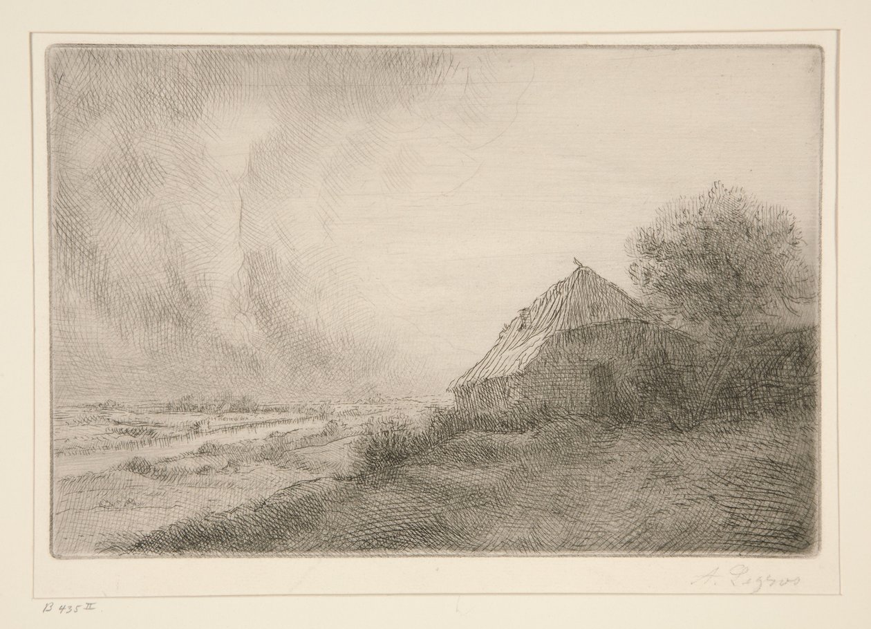 A kunyhó a dombon alkotó: Alphonse Legros