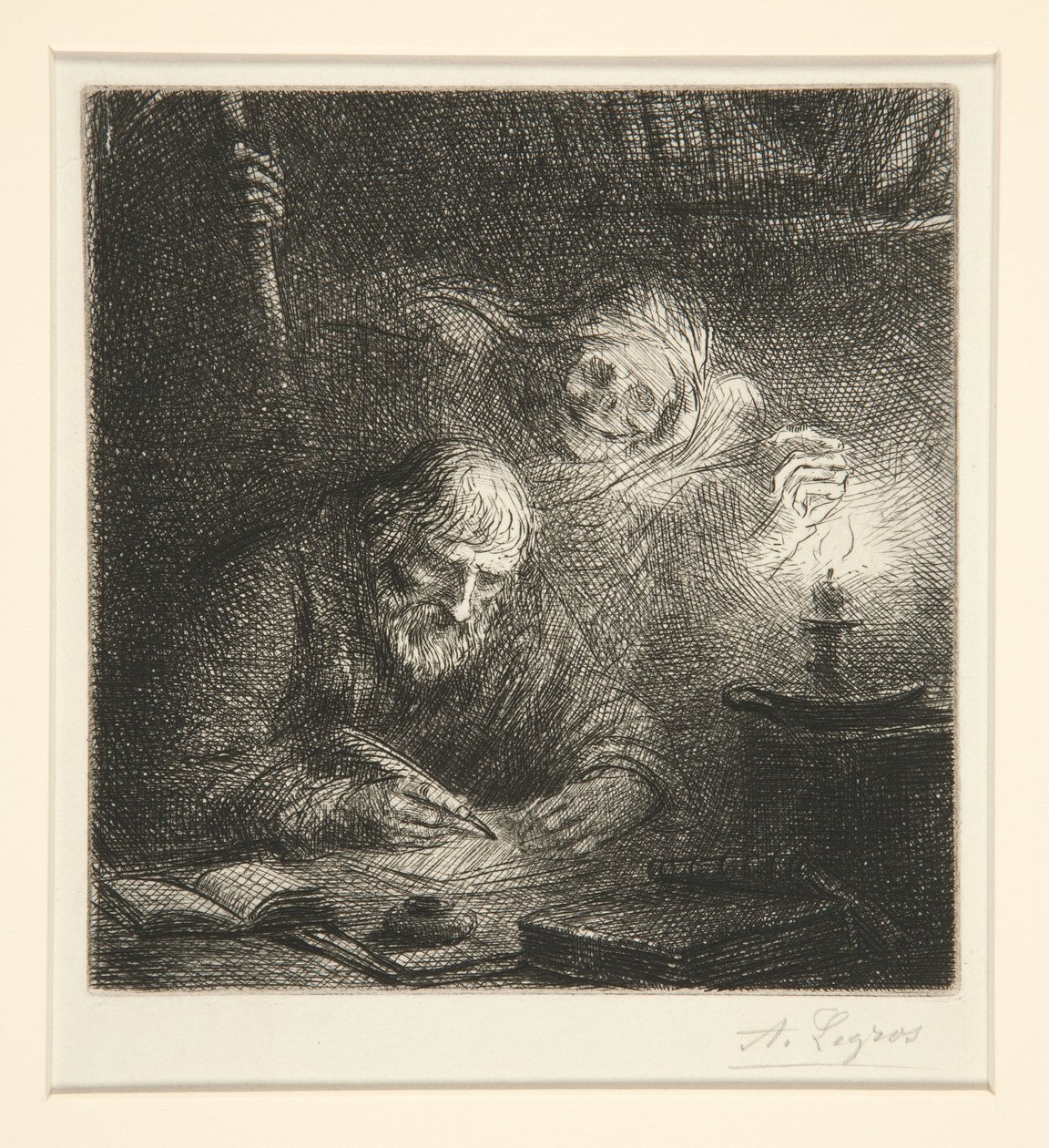 A halál és a filozófus (Death and the Philosopher) alkotó: Alphonse Legros