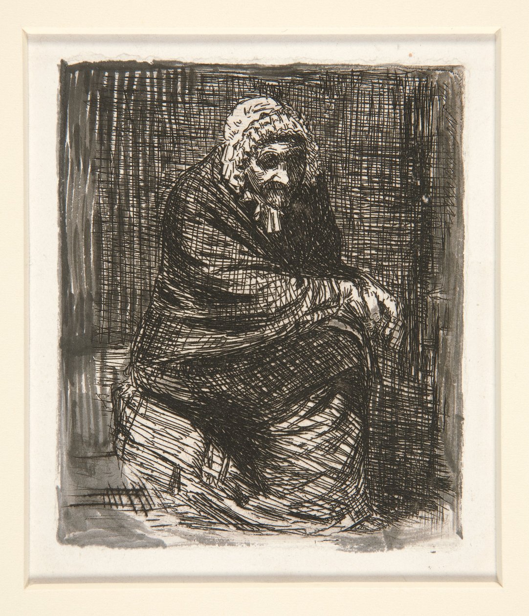 Az ostoba öregasszony alkotó: Alphonse Legros